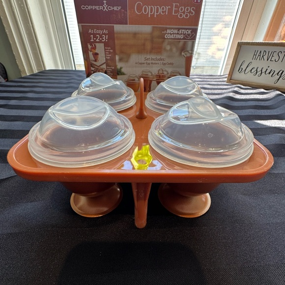 Copper Chef Copper Eggs as seen on TV non stick coating easy kitchenware cooking - Picture 3 of 6
